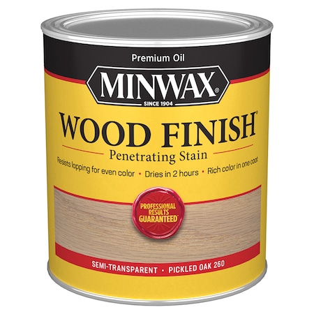 Minwax 1 Qt Pickled Oak Wood Finish Oil-Based Wood Stain 70042
